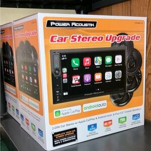 Car Stereo - with FOUR SPEAKERS | Apple iPhone CarPlay/ Android Auto
